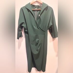 Maggy London Green Wrap Style Dress